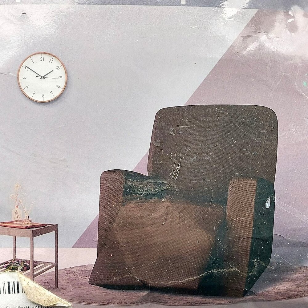 NWT Golden Furniture Slipcover for Recliner Chair Light Grey Easy Care 2-Way Str